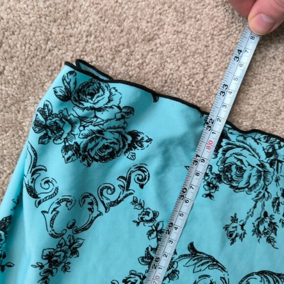 Vintage Retro Y2K Tapestry French Toile Glam Sexy Lace Babydoll Slip Dress M - Picture 5 of 8